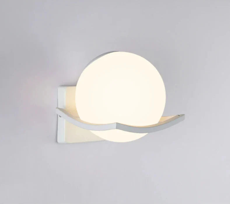 Mira Wall Light | Modern Opal Glass Globe Sconce