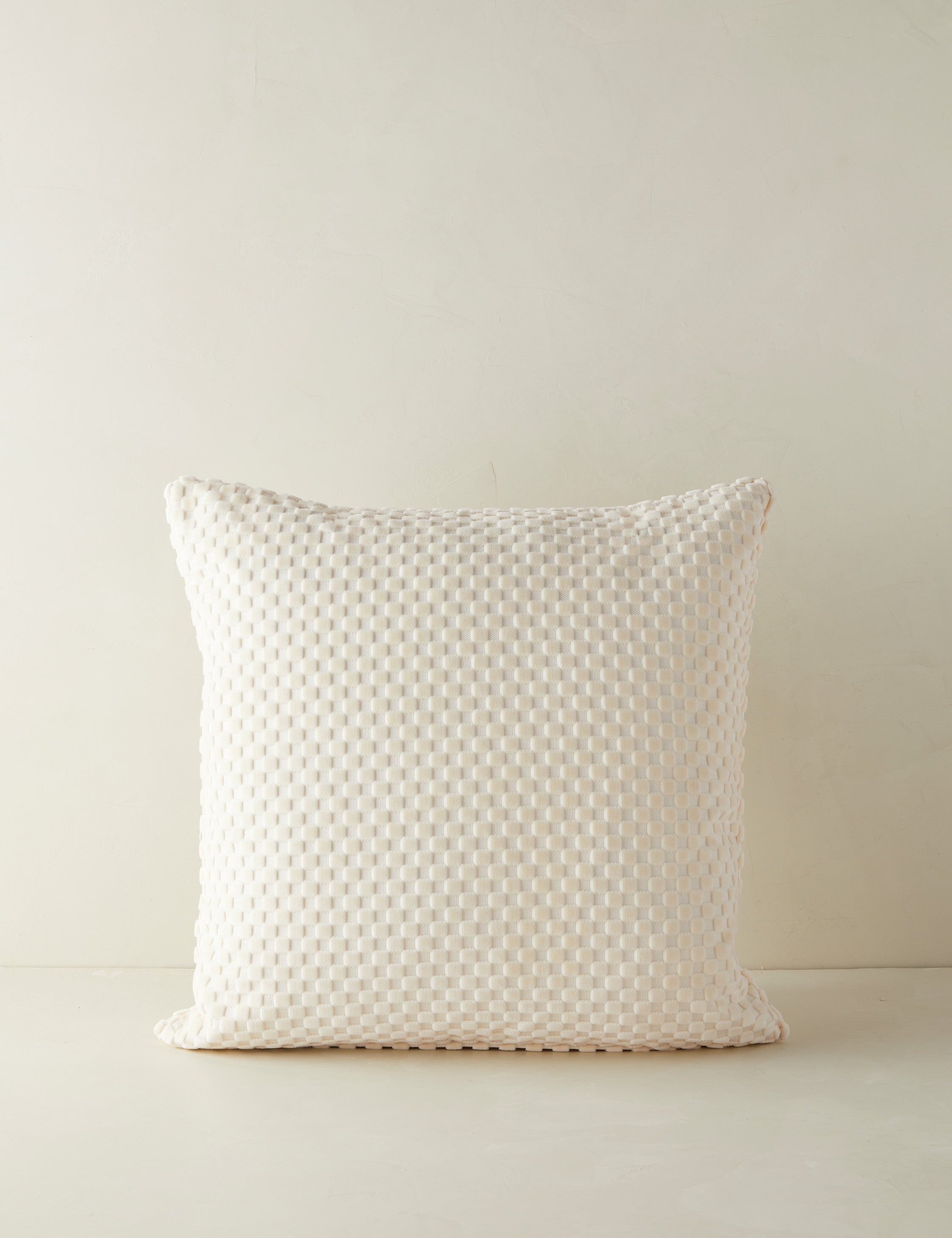 Bello Velvet Pillow | High-Low Checker Pattern, Textural Design