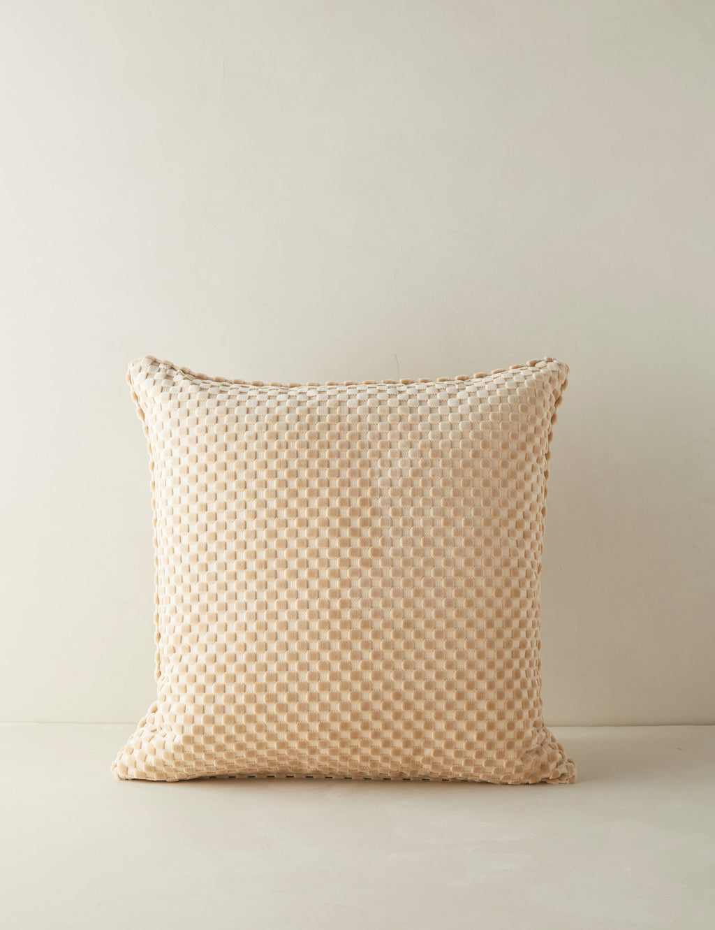 Bello Velvet Pillow | High-Low Checker Pattern, Textural Design