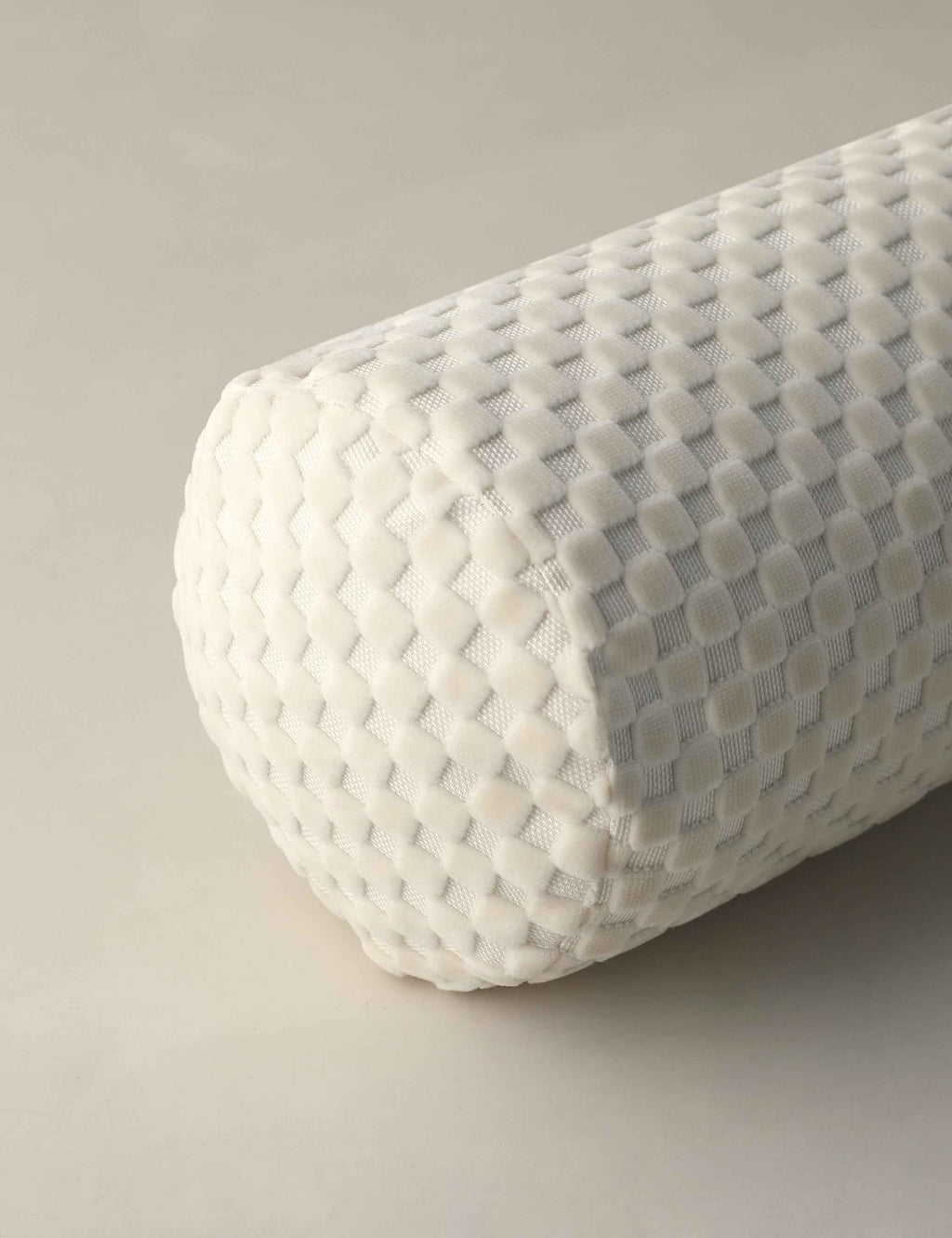 Bello Bolster Pillow | Hi-Lo Checker Velvet, Oversized Accent