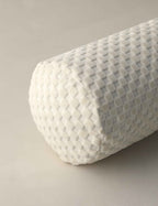 Bello Bolster Pillow | Hi-Lo Checker Velvet, Oversized Accent