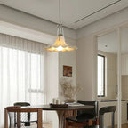 Hibiscus Petal Glass Pendant Lamp
