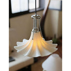 Hibiscus Petal Glass Plug-in Swag Pendant