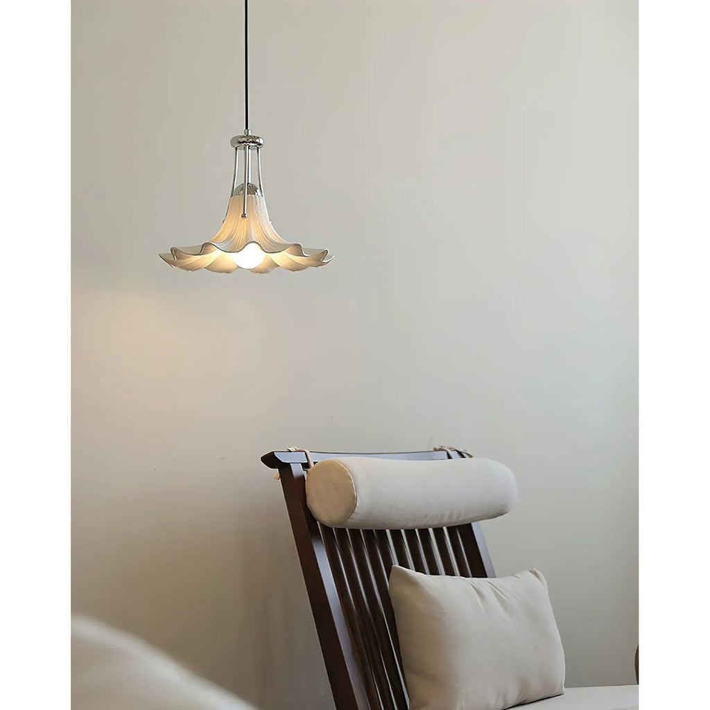 Hibiscus Petal Glass Pendant Lamp