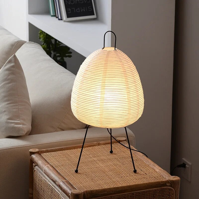 HikariLicht: Japanese Rice Paper Lamp – Traditional LED Table Lamp & Floor Lamp