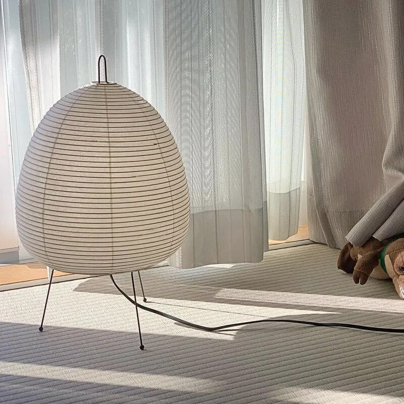 HikariLicht: Japanese Rice Paper Lamp – Traditional LED Table Lamp & Floor Lamp