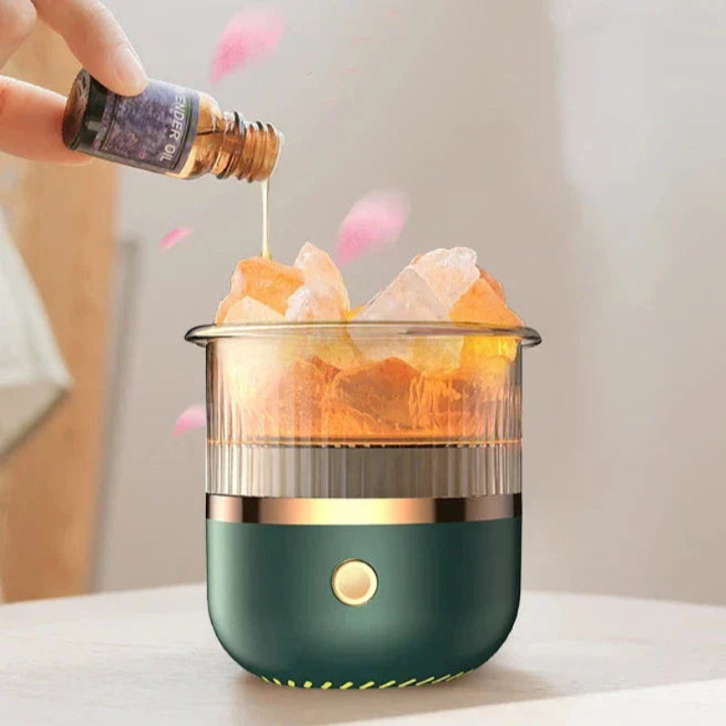 Essential Oil Diffuser USB Type C LED Salt Lamp Style