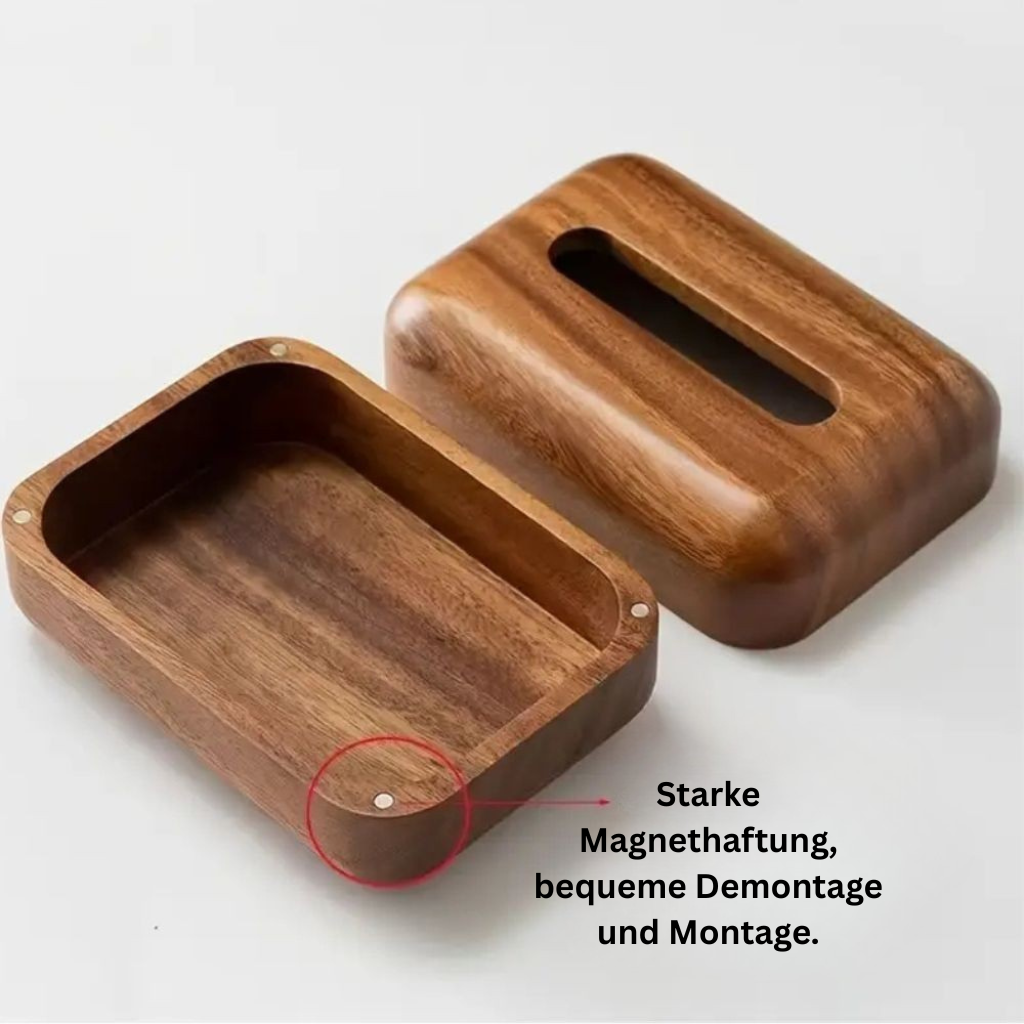 WoodAccent: Tissue Holder in Timeless Design – Sturdy, Decorative & Versatile for Home