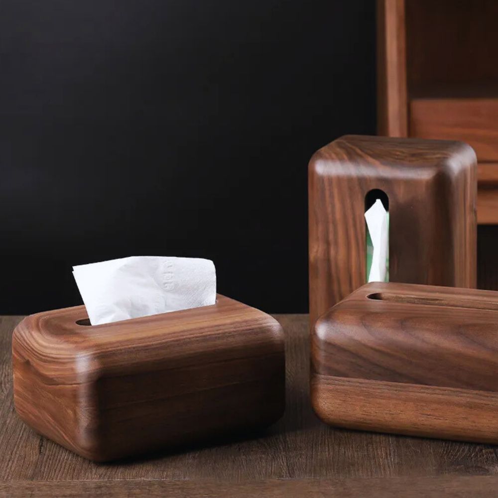 WoodAccent: Tissue Holder in Timeless Design – Sturdy, Decorative & Versatile for Home