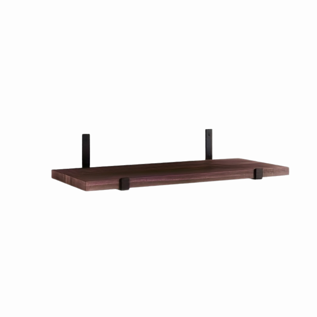 WoodElegance: Decorative Wall Shelf – Stable, Modern & Hanging in Vintage Look for Bathroom & Bedroom