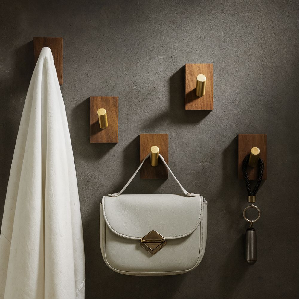 WoodHarmony: Wall Hooks Made of Wood – Modern, Durable & Practical for Coats, Hats & Towels