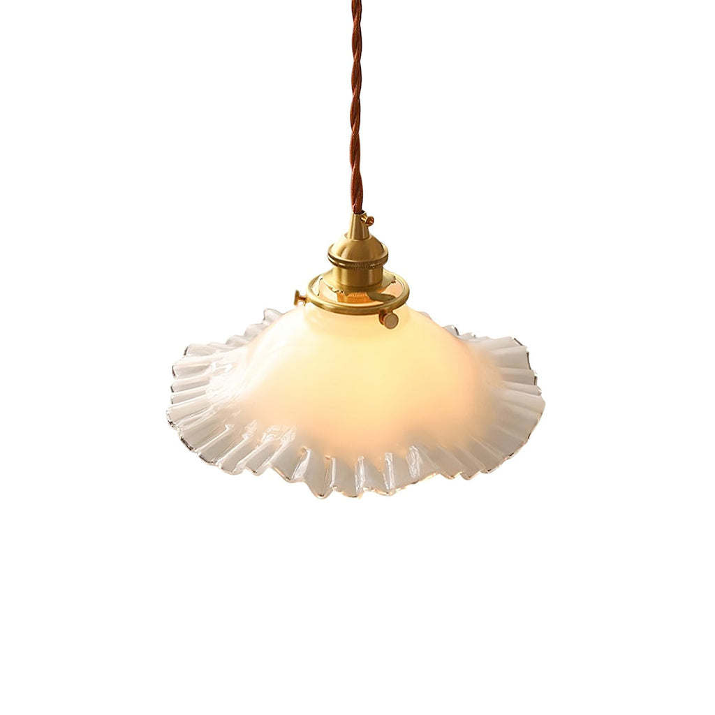 Homdia Brass and Glass Pendant Lamp