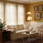 Homdia Brass and Glass Pendant Lamp