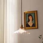 Homdia Brass and Glass Pendant Lamp