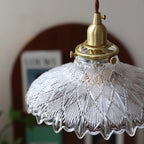 Homdia Brass and Glass Pendant Lamp