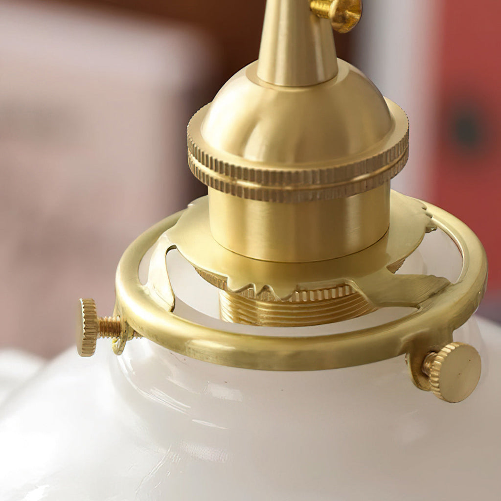 Homdia Brass and Glass Pendant Lamp