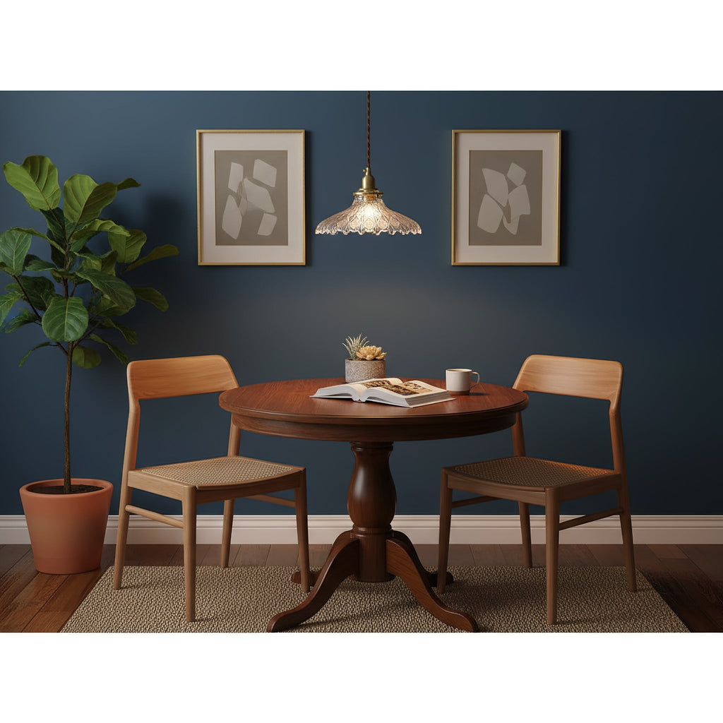 Homdia Brass and Glass Pendant Lamp