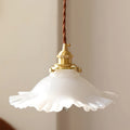 Homdia Brass and Glass Pendant Lamp