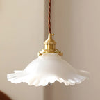 Homdia Brass and Glass Pendant Lamp