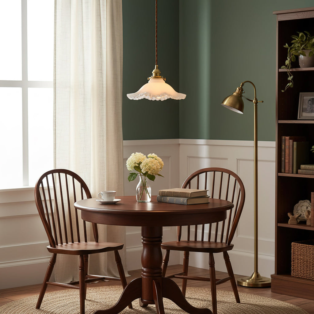 Homdia Brass and Glass Pendant Lamp