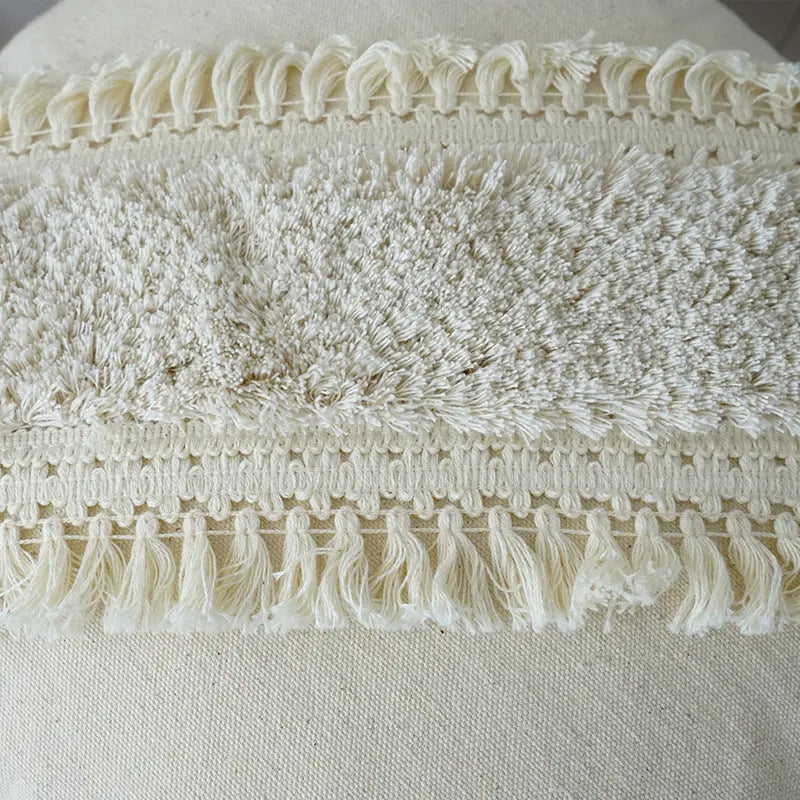 Caelenae - Decorative Throw Pillow with Textured Pattern and Tassels