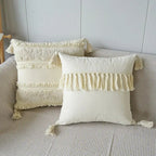 Caelenae - Decorative Throw Pillow with Textured Pattern and Tassels
