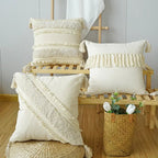 Caelenae - Decorative Throw Pillow with Textured Pattern and Tassels