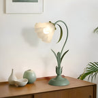 Talia - Antique Table Lamp French Design with Floral Pattern