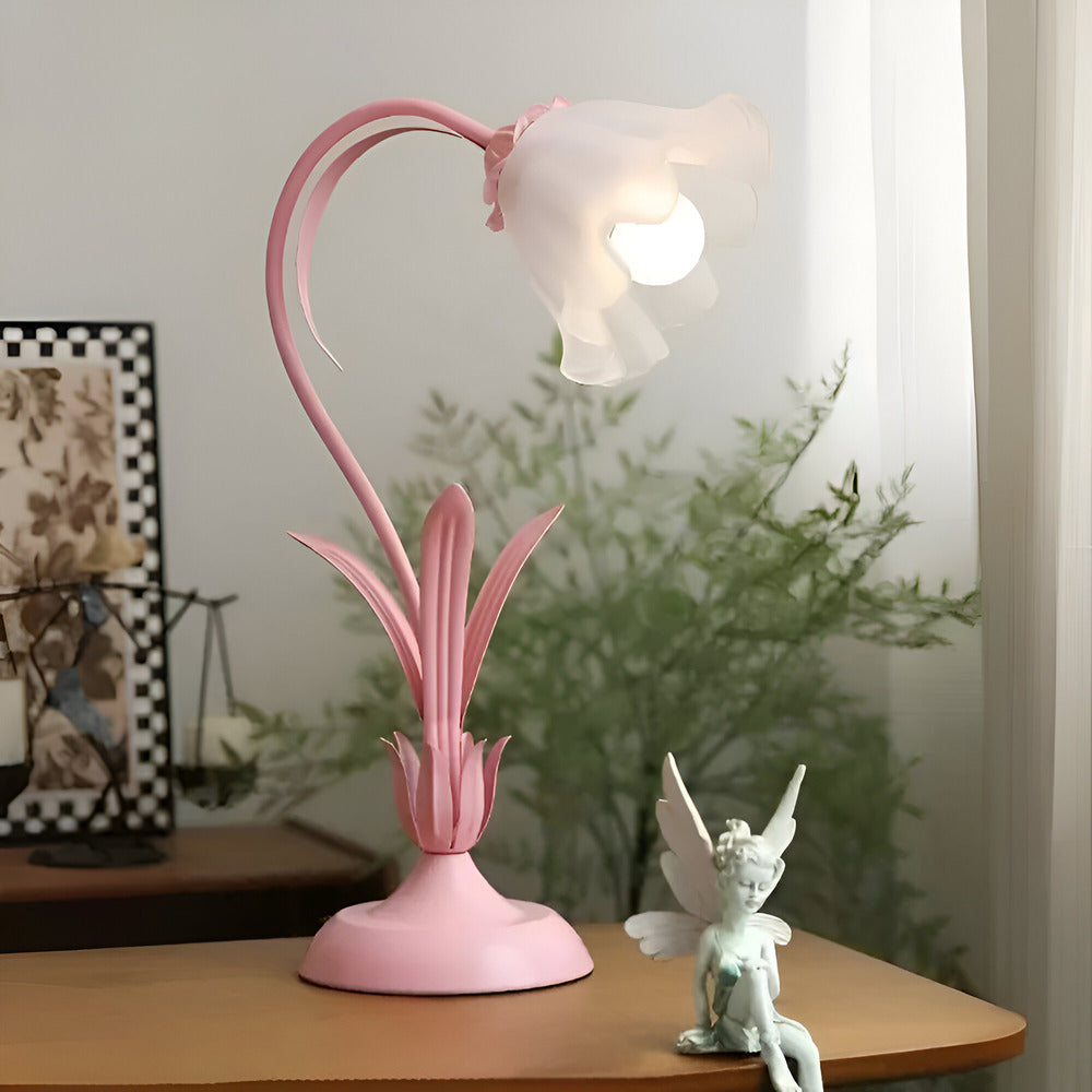 Talia - Antique Table Lamp French Design with Floral Pattern
