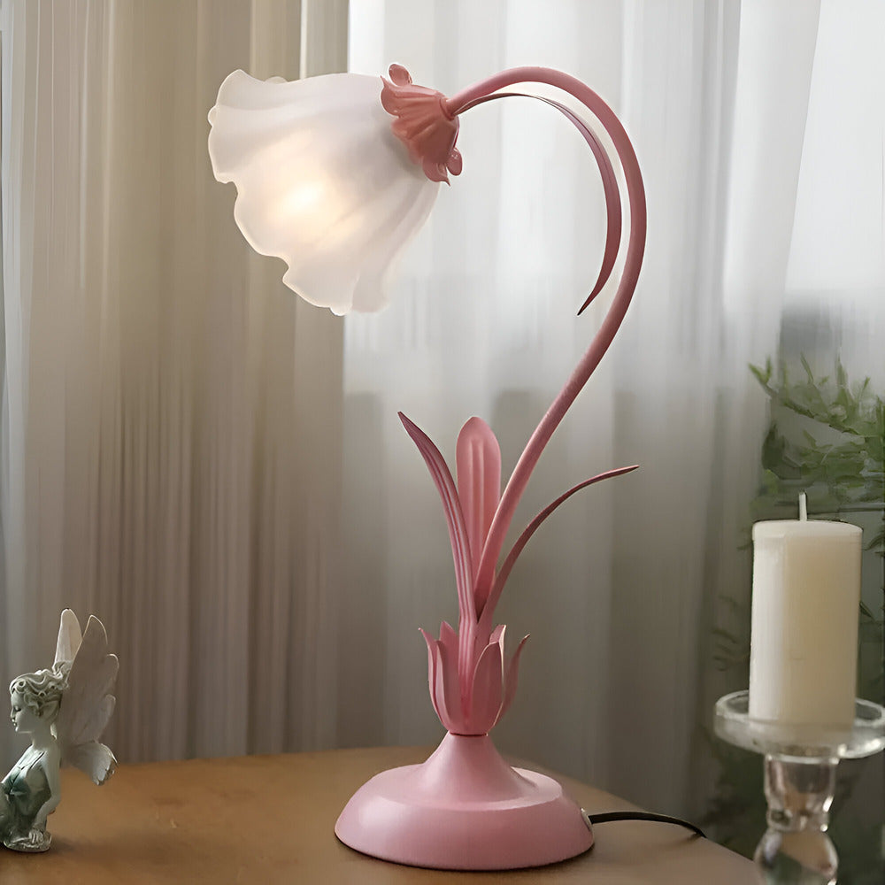 Talia - Antique Table Lamp French Design with Floral Pattern