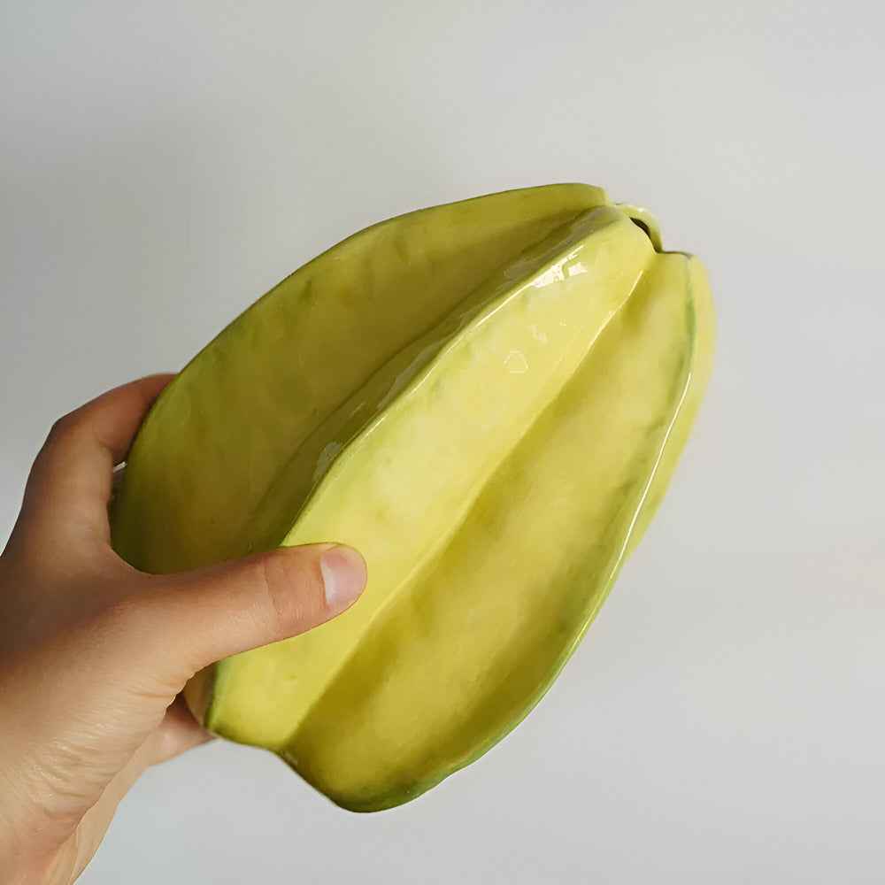 Bela Ceramic Vase | Unique Starfruit Design, Handcrafted