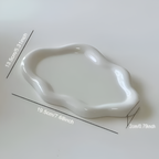 Neranthe - Elegant White Ceramic Jewelry Dish