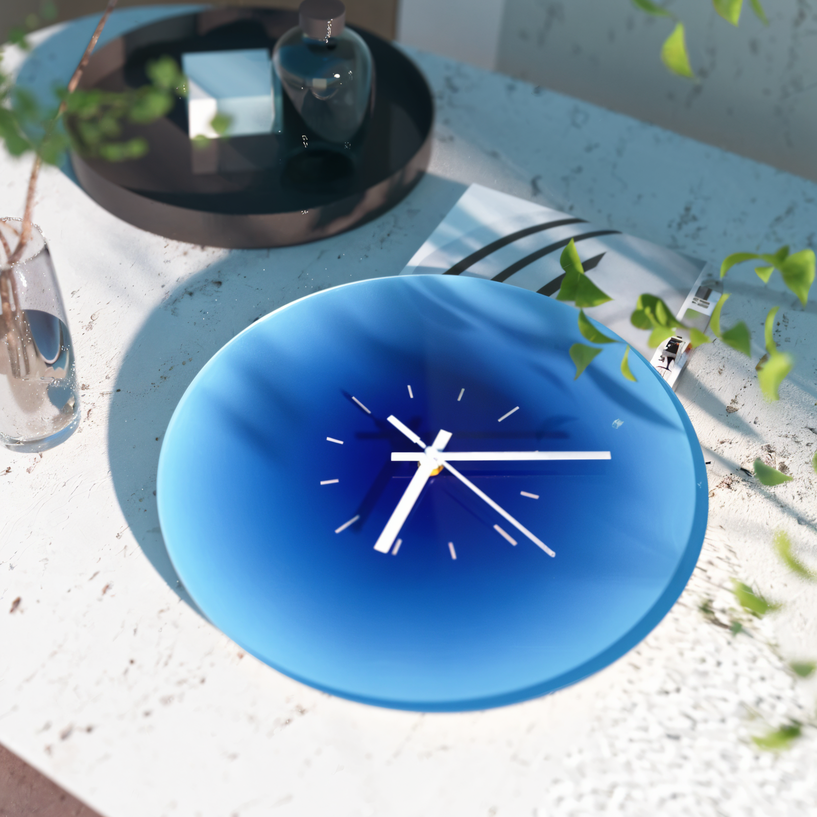Bello Wall Clock | Silent Quartz Movement, Glass Design - Ø 30 cm
