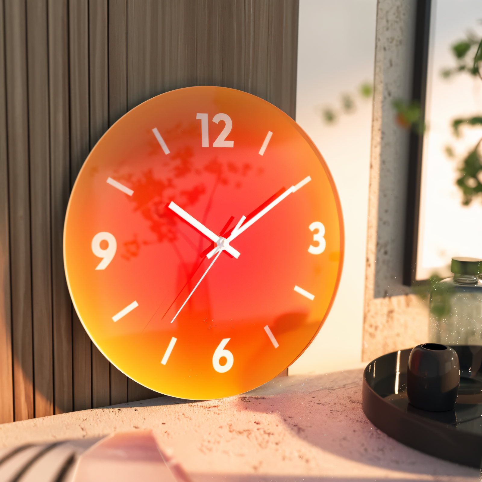 Bello Wall Clock | Silent Quartz Movement, Glass Design - Ø 30 cm