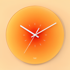 Bello Wall Clock | Silent Quartz Movement, Glass Design - Ø 30 cm