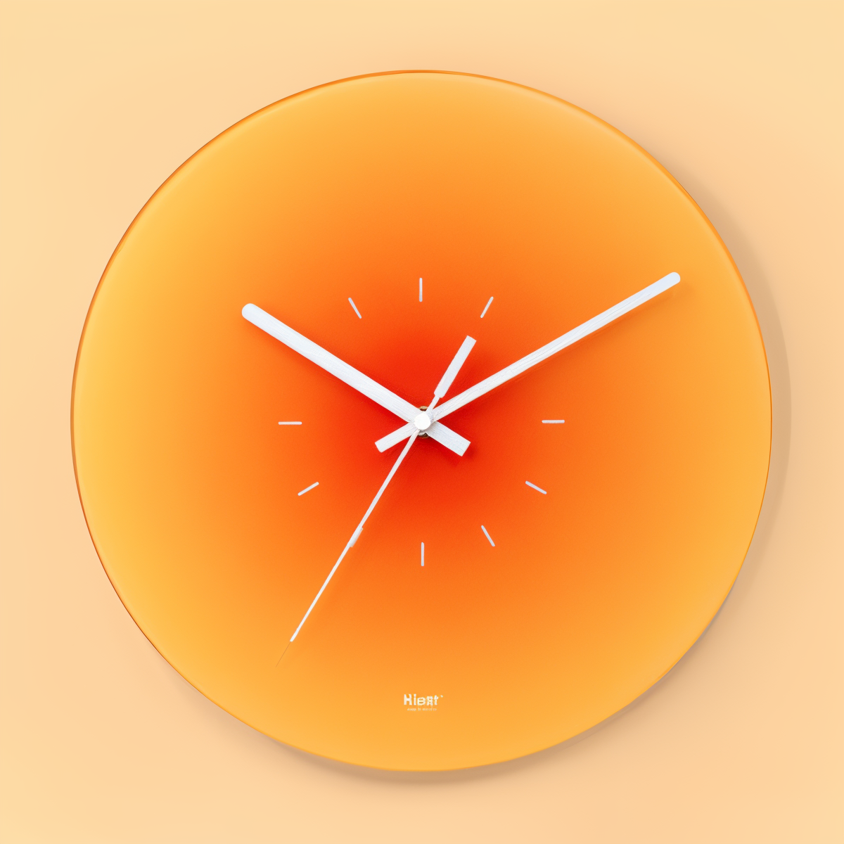 Bello Wall Clock | Silent Quartz Movement, Glass Design - Ø 30 cm