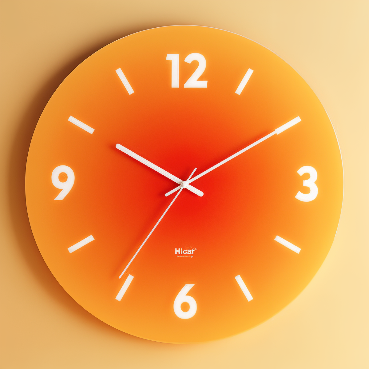 Bello Wall Clock | Silent Quartz Movement, Glass Design - Ø 30 cm