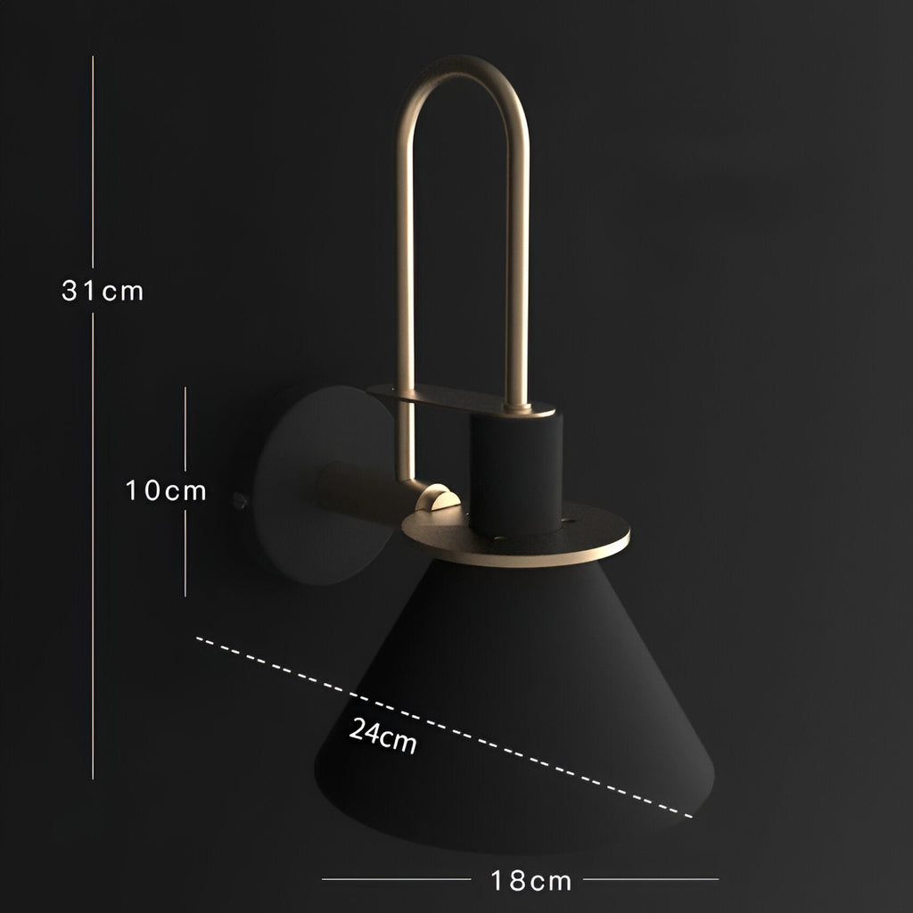Zoralia - Postmodern LED Wall Lamp with Trumpet-Shaped Design