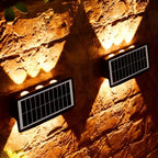 Auristia - Waterproof LED Solar Wall Lamp for Outdoors with Upward and Downward Lighting