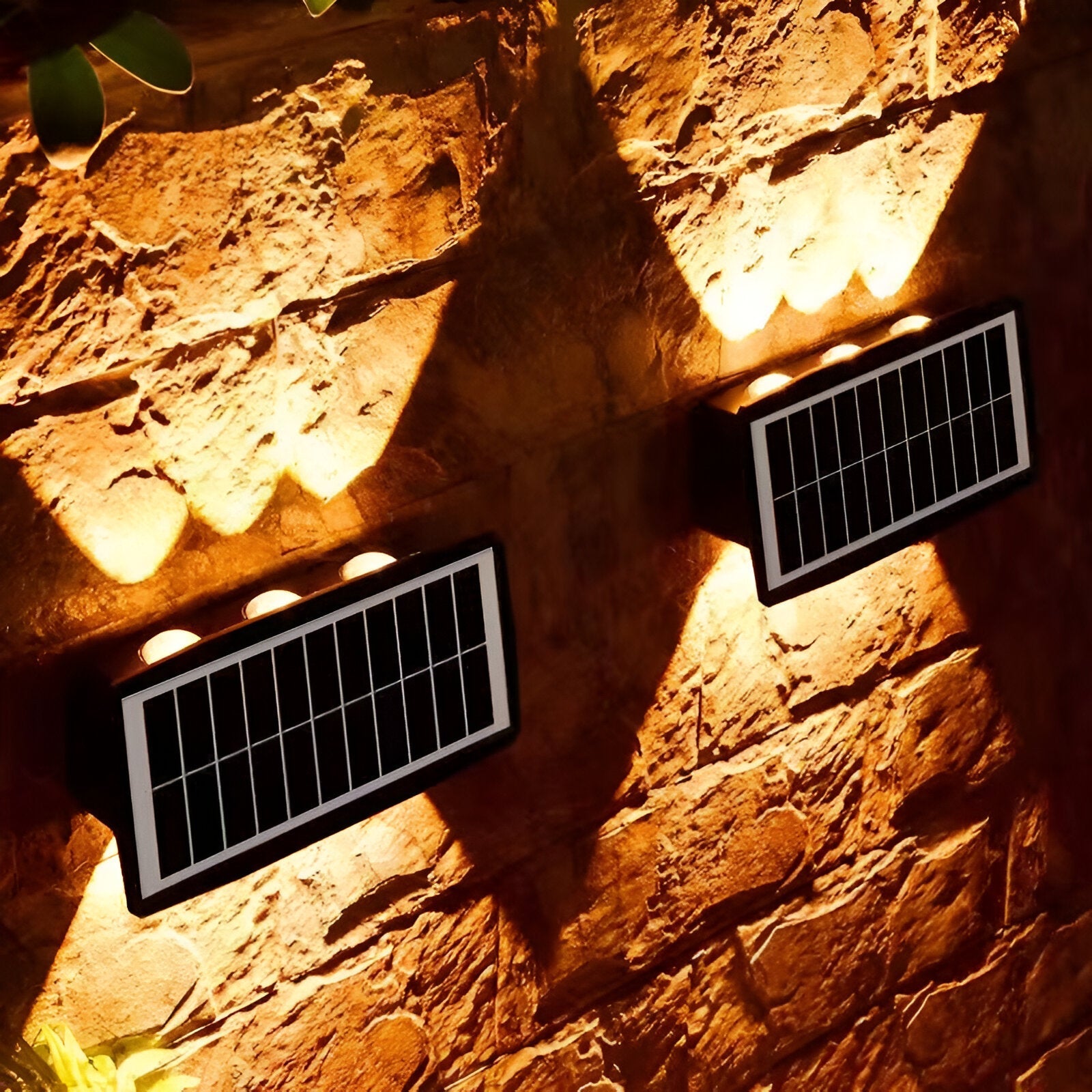 Auristia - Waterproof LED Solar Wall Lamp for Outdoors with Upward and Downward Lighting
