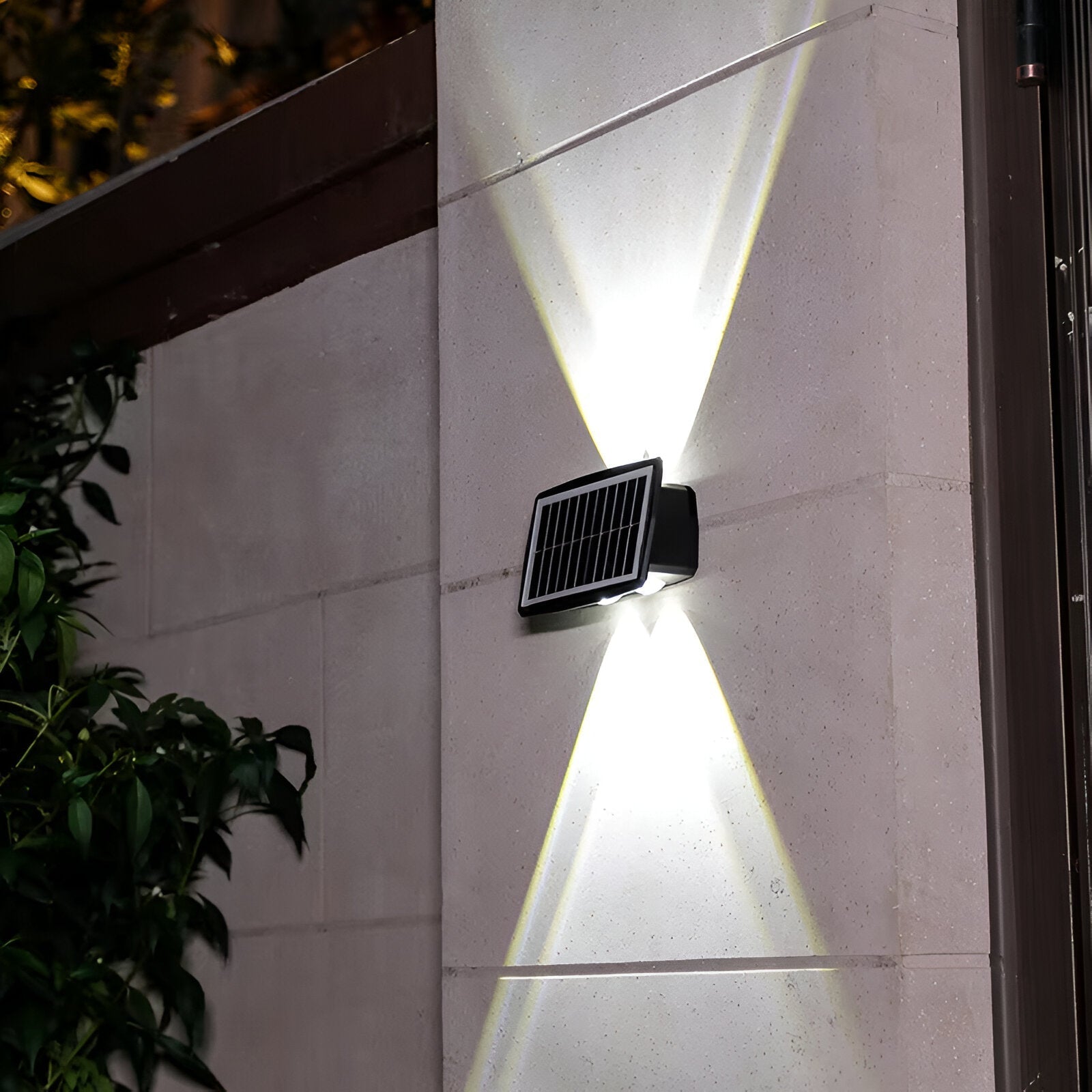 Auristia - Waterproof LED Solar Wall Lamp for Outdoors with Upward and Downward Lighting