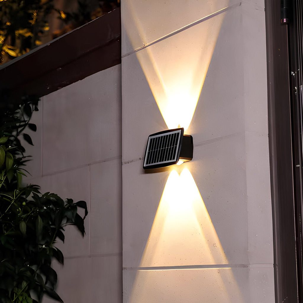 Auristia - Waterproof LED Solar Wall Lamp for Outdoors with Upward and Downward Lighting