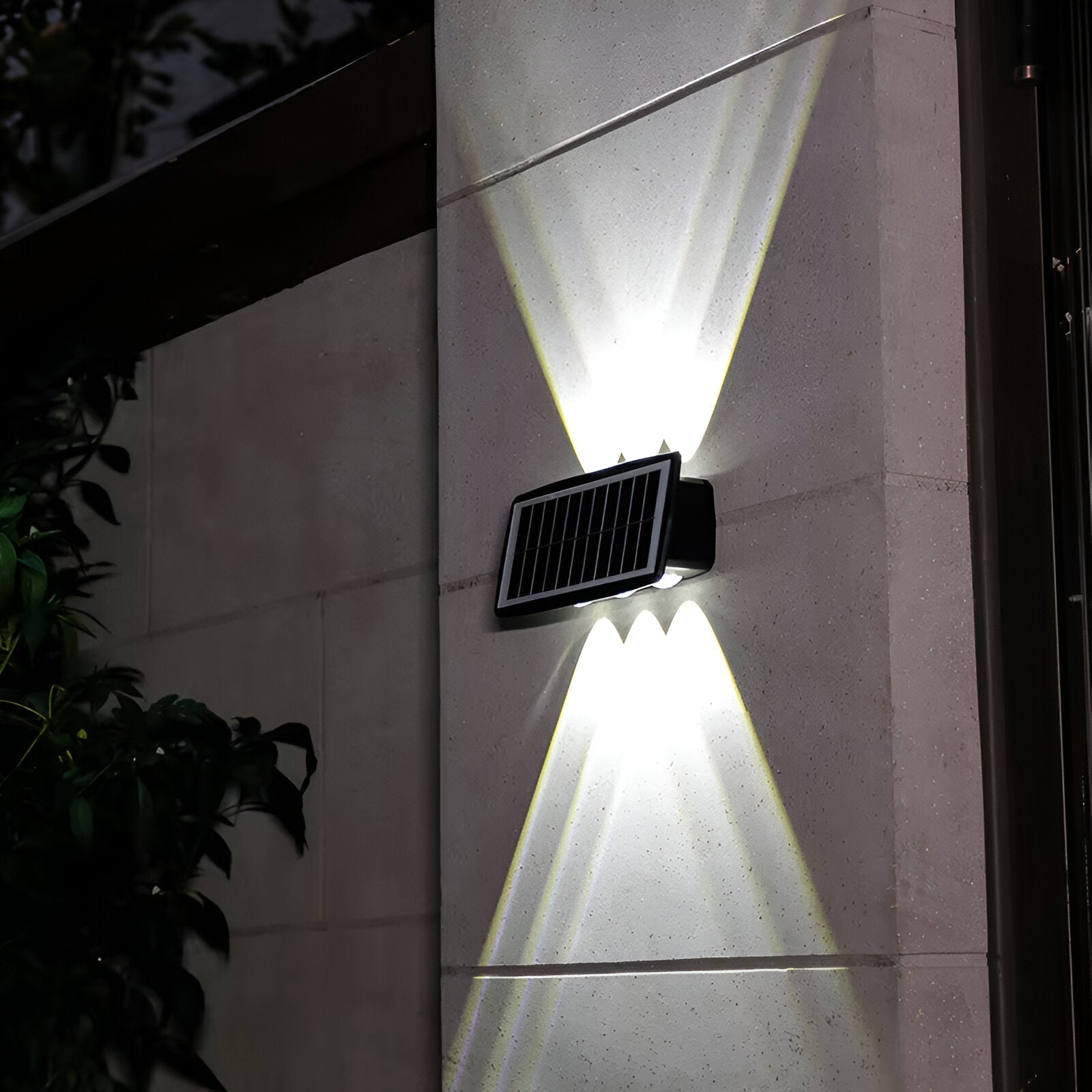 Auristia - Waterproof LED Solar Wall Lamp for Outdoors with Upward and Downward Lighting