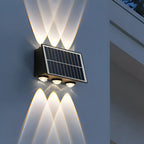 Auristia - Waterproof LED Solar Wall Lamp for Outdoors with Upward and Downward Lighting
