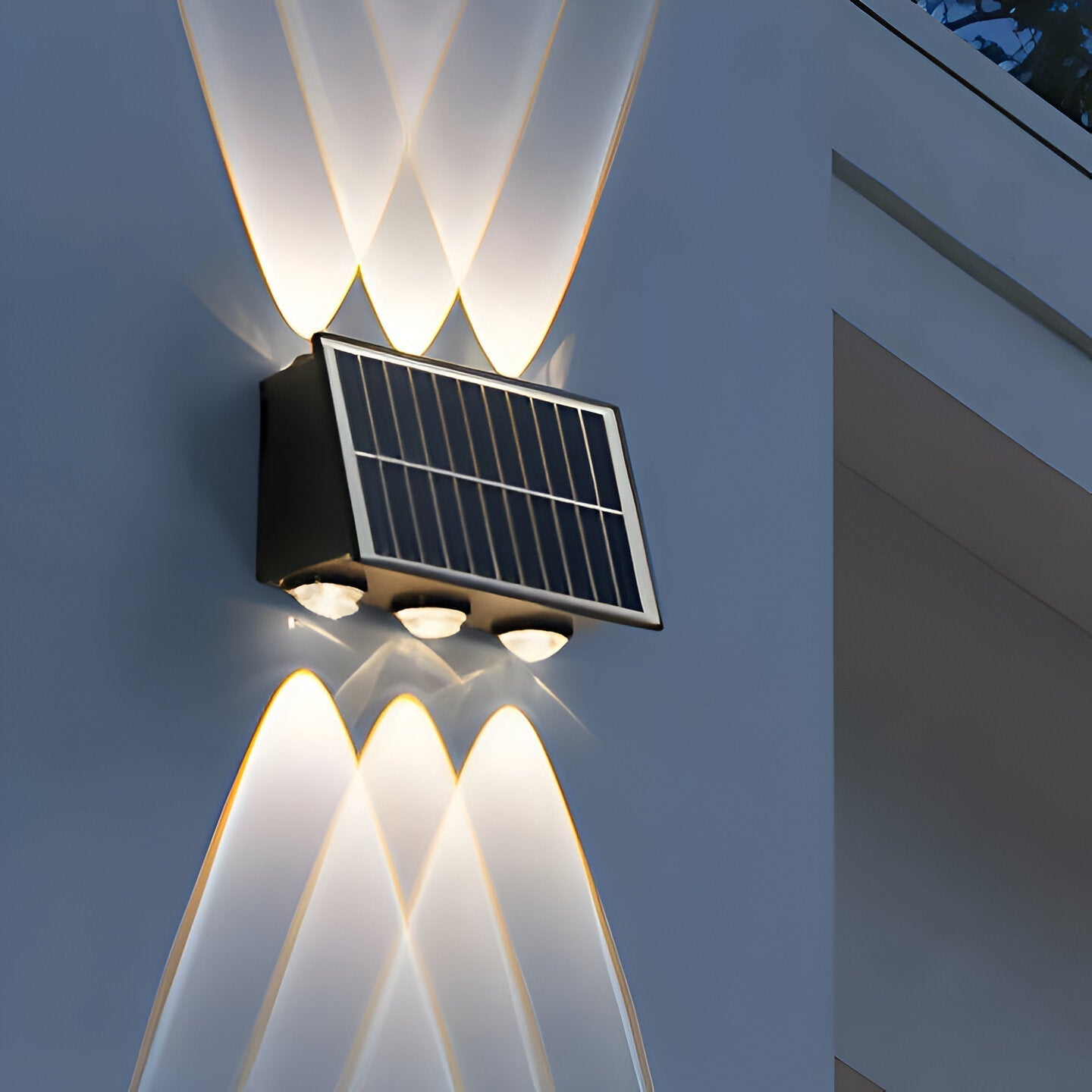 Auristia - Waterproof LED Solar Wall Lamp for Outdoors with Upward and Downward Lighting