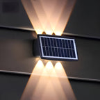 Auristia - Waterproof LED Solar Wall Lamp for Outdoors with Upward and Downward Lighting