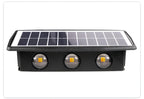 Auristia - Waterproof LED Solar Wall Lamp for Outdoors with Upward and Downward Lighting