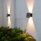 Auristia - Waterproof LED Solar Wall Lamp for Outdoors with Upward and Downward Lighting