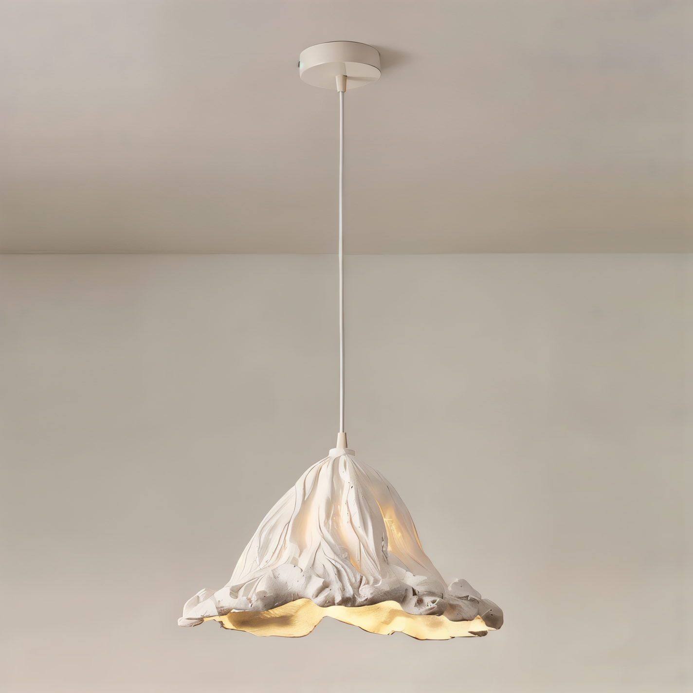 Cirenna - Artistic Hanging Lamp of Synthetic Resin with Volcanic Design