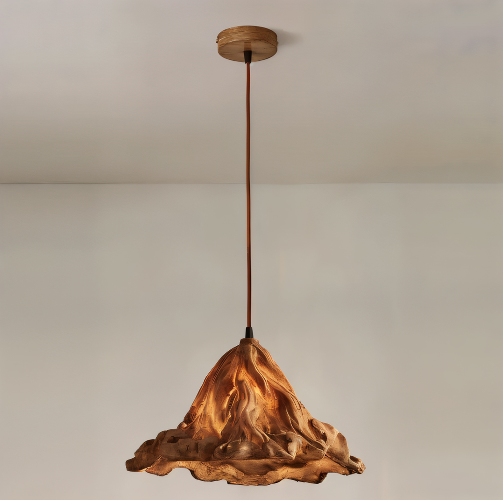 Cirenna - Artistic Hanging Lamp of Synthetic Resin with Volcanic Design